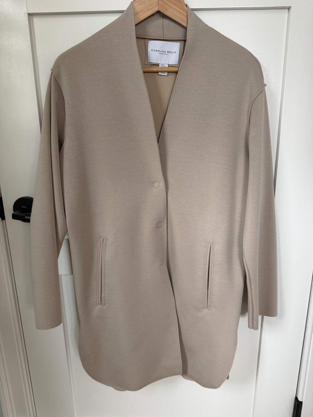 Carolina Belle Taupe Coat Jacket XS